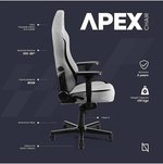 NAVODESK CHAIR APEX LIGHT GRAY