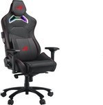 ASUS ROG Chariot Gaming Chair, Aura RGB Feature, 4D-Adjustable Armrests, Lumber Pillow, Z Support Multi-Function, 65mm POU Coated Casters, Black | 90GC00E0-MSG010