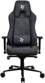 Arozzi Vernazza Gaming Chair, Soft Fabric Material, 3D Armrests, Rocking & Lock-Tilt Function, Adjustable Height & Backrest, 145kg Weight Capacity, Standard Size, Dark Gray | VERNAZZA-SFB-DG