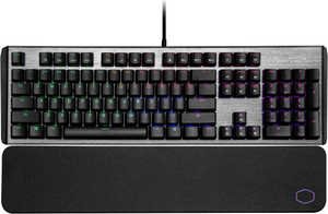 Cooler Master CK550 V2 Brown Switch RGB Mechanical Gaming Keyboard, Aluminum Design, RGB Backlighting, On-the-Fly & Software, Low-friction Wrist Rest, ENG-ARB Layout, Gunmetal Black | CK-550-GKTM1-AE