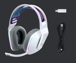  Logitech G733 LightSpeed Wireless RGB Gaming Headset, Cardioid Pick-Up Pattern, White | 981-000883