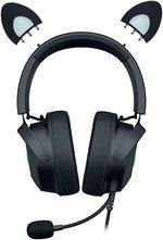 Razer Kraken Kitty V2 Pro Gaming Headphones, 50mm Razer TriForce Titanium, Passive Noise Cancellation, Unidirectional Pick-Up Pattern, USB Type-A Connectivity, Black | RZ04-04510100-R3M1