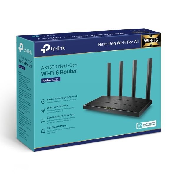 TP LINK ROUTER ARCHER AX12 WIFI6