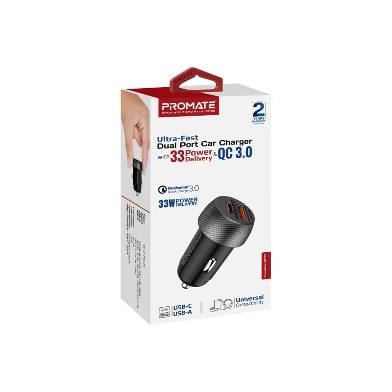 PROMATE CAR CHARGER DRIVEGEAR-PD33