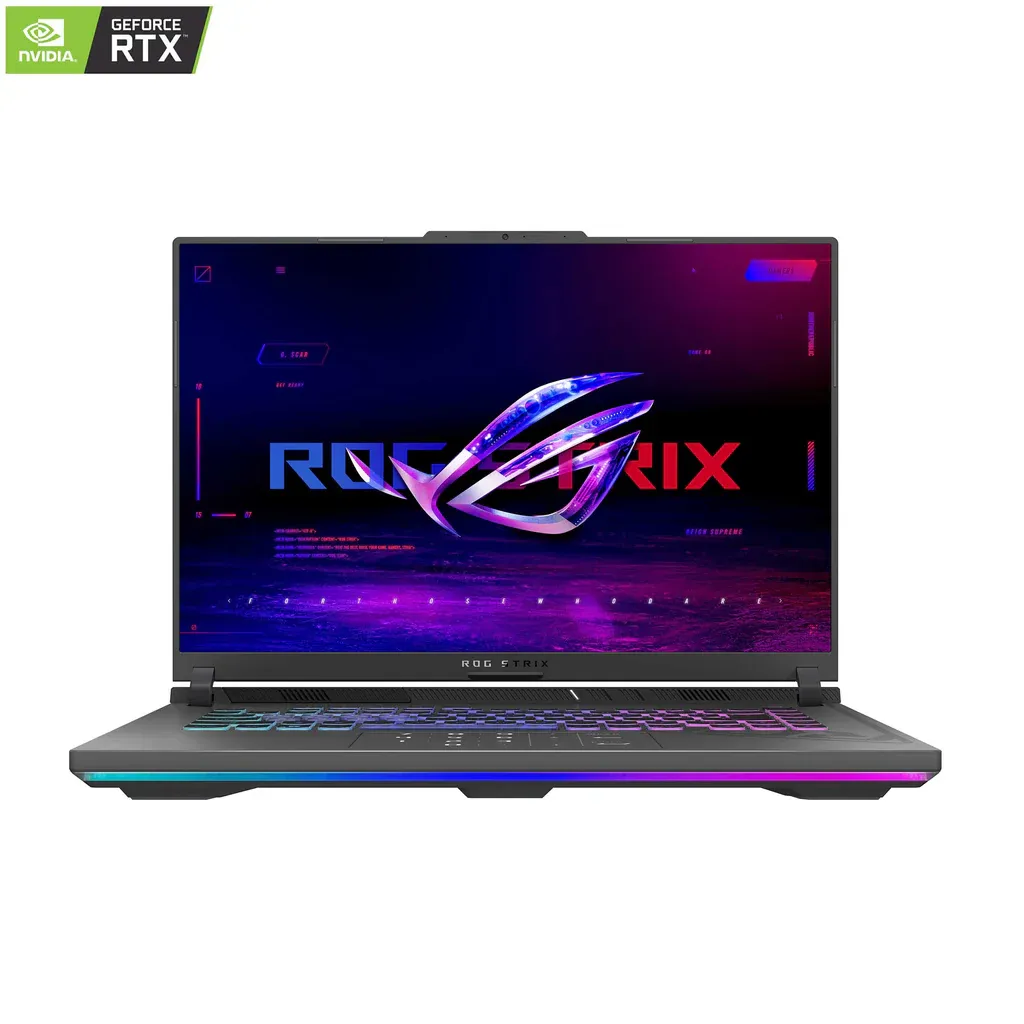 ASUS ROG STRIX G16 G614JV-I7161G | Intel Core i7 13650HX, 16GB RAM, 1TB SSD, 16" WUXGA 165Hz, 8GB NVIDIA RTX 4060, Win11 Home, Eng-Arb K/B, Gray