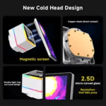 Jungle Leopard Liquid Cooler ProFlow 360 Black LCD 5.5 Inch