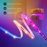 Govee RGBIC Wi-Fi + Bluetooth Strip Lights, With Protective Coating, 64+ Vibrant Scene Effects, 5M Size, Smart Voice Control, Individual Segment Control | H619A2D1