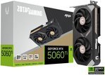 ZOTAC GAMING GeForce RTX 5060 Ti AMP Graphics Card, 8GB GDDR7 128-Bit Memory, 2632 MHz Engine Clock, 28 Gbps Memory Clock, 4608 CUDA Cores, PCI Express 5.0 x8 | ZT-B50610F-10M