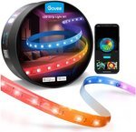 Govee M1 LED Strip Light, 5m/16.4ft Cord Length, 60 LEDs/m Beads Density, Wi-Fi+Bluetooth Connection, App / Control Box / Voice Control Method, RGBIC Light Color | H61E12D1