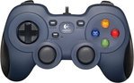 Logitech F310 Wired Gamepad, Works with Android TV, Extensive Game Support, 4 Switch D-Pad, Easy to Set Up, Comfortable Grip, 1.8 Meter Cord Length, Blue - Black | 940-000138 / 940-000112