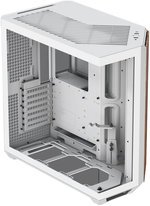 APNX V1 V1-W-WT-v1 ATX Mid Tower Glass Edition Computer Case, Up To 360mm Radiators, x10 Fan Slot, SGCC Body Material, Wood Front Panel, 0.8mm Steel Thickness, White & Wood | APCM-VI01103.21