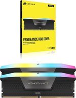 CORSAIR VENGEANCE RGB 96GB (2x48GB) DDR5 288-Pin Dual Channel Desktop Memory Kit, 6600 MHz Tested Speed, 32-39-39-76 Latency, Intel XMP 3.0 Chipset, Overclock PMIC | CMH96GX5M2B6600C32