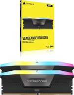 CORSAIR Vengeance RGB 48GB (2x24GB) DDR5 Desktop Memory, 6000MHz Memory Speed (PC5-48000), 36-44-44-96 Latency, Intel XMP 3.0, 1.40V, 288-Pin, Black | CMH48GX5M2E6000C36