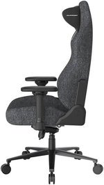 DXRacer Craft Series Gaming Chairs, 2D Integrated Lumbar Support, 4D Armrests, Class 4 Hydraulics, 90Â° ~ 135Â° Back Recline Support, Woven Fabric Upholstery, Large Size, Black / Grey | GC/LCF23FBE/BG