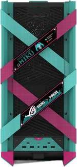 ASUS ROG Strix Helios II Hatsune Miku Edition Mid Tower Computer Case, 4x 140mm Pre-Installed Fans, Up to 420 Radiator & 7x 120mm Fan Support, USB-C 20Gbps, Cable Management | 90DC00W0-B39010