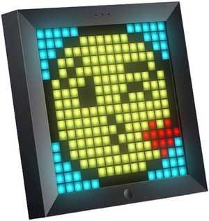 Divoom Pixoo Dot Tone Bluetooth Pixel Photo Frame, With RGB Light, Gaming Digital Alarm Clock, Daily Planner, Black | 756418