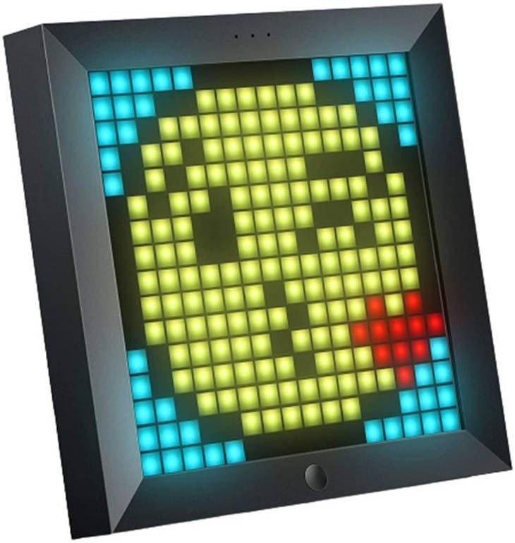 Divoom Pixoo Dot Tone Bluetooth Pixel Photo Frame, With RGB Light, Gaming Digital Alarm Clock, Daily Planner, Black | 756418
