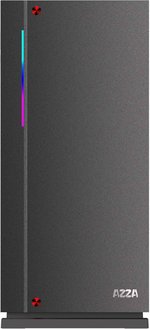 Azza Zircon 7000 ATX Full Tower Case, 2x Pre-Installed 120mm Black Fans, Up to 360mm Radiator Support, 10 Expansion Slot, Addressable RGB Light, Tempered Glass Side Window, Black | CSAZ-7000