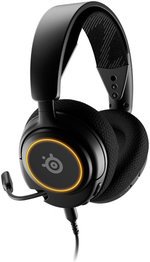  SteelSeries Arctis Nova 3 Multi-System Gaming Headset, Hi-Fi Drivers, 360Â° Spatial Audio, RGB Lights, AirWeave Memory Foam Earcups, Lightweight, ClearCast Gen 2 Mic, For PC/PS5/PS4, Black | 61631