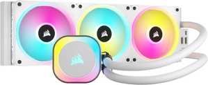CORSAIR iCUE LINK H150i RGB AIO Liquid CPU Cooler, 360mm Radiator with 120mm QX120 RGB Fans Up to 2400 RPM Speed, 63.1 CFM Airflow, Intel 1700 & AMD AM5 Sockets, White | CW-9061006-WW