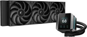 DeepCool Mystique 360 Liquid CPU Cooler, 2.8" TFT LCD Screen, 360mm Radiator, 120mm Fan Size, 2150 RPM Fan Speed, 72.45 CFM Fan Airflow, 3400 RPM Pump Speed, FDB Fan, Black | R-LX750-BKDSNMP-G-1
