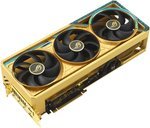 ASUS ROG Astral GeForce RTX 5090 Dhahab OC Edition Graphics Card, 32GB GDDR7 512-Bit Memory, 2580 MHz Boost Clock, 21760 CUDA Cores, 28 Gbps Memory Speed, Gold | 90YV0LW6-M0NM00