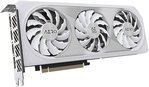 GIGABYTE GeForce RTX 4060 AERO OC Graphics Card, 8GB GDDR6 128 bit Memory, 2550 MHz Core Clock, 17Gbps Memory Speed, 3072 CUDA Cores, PCI-E 4.0, DP.4a*2 / HDMI 2.1a*2, White | GV-N4060AERO OC-8GD