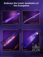 Govee x Evangelion Gaming Wall Light, RGBIC Color Support, 12 Light Sections & 8 Connectors, High-Level DIY Customization, Sci-fi-like Smart Control Features, Wi-Fi + Bluetooth Connectivity | H6063