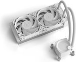EKWB EK-Nucleus AIO CR240 Lux D-RGB Liquid CPU Cooler, 240mm Radiator, 120 mm D-RGB Daisy-chainable Fans, 550 - 2300 RPM Fan Speed, 72 CFM Air Flow, Applicable for AMD / Intel, White | 3831109897843