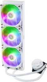 Cooler Master MaasaterLiquid 360L Core aRGB Liquid CPU Cooler, 360mm Radiator, 650-1750 RPM Fan Speed, 71.93 CFM Fan Airflow, Aluminum Radiator, 3-Pin Pump Connector, White | MLW-D36M-A18PZ-RW