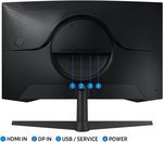 Samsung Odyssey G5 G55C Curved Monitor, 27" QHD VA Display, 165Hz Refresh Rate, 1ms (MPRT) Response Time, 1000R Curvature, AMD FreeSync Technology, Black | LS27CG552EMXUE