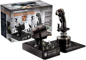 Thrustmaster Hotas Warthog Joystick and Throttle, 51 Programmable Action Buttons, 3-D Magnetic Sensor Technology, Replica Backlit Control Panel w/ 5 LEDs, Black | TM-JSTK-WARTHOG / 2960720