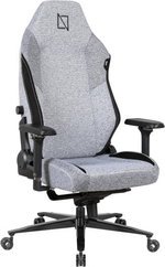 Navodesk Formula Series Apex Air Gaming Chair, Lumbar Support, 4D Armrests, Memory Foam Pillows & Magnetic Headrest, Up to 155Â° Backrest Recline, 135kg Weight Capacity, Light Grey | APEX-AIR-FW-LG