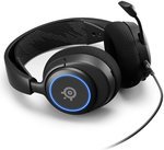  SteelSeries Arctis Nova 3 Multi-System Gaming Headset, Hi-Fi Drivers, 360Â° Spatial Audio, RGB Lights, AirWeave Memory Foam Earcups, Lightweight, ClearCast Gen 2 Mic, For PC/PS5/PS4, Black | 61631