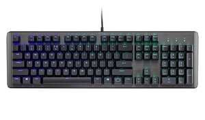  Cooler Master CK550 Gaming Mechanical Keyboard with RGB Backlighting, Brushed Aluminum Design, floating keycaps, On-the-Fly Controls, and Hybrid Key Rollover, Red Mechanical Switch | CK-550-GKGR1-US