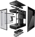 HYTE Y60 Modern Aesthetic Mid-Tower ATX Gaming PC Case, Panoramic Tempered Glass Design, Dual Chamber, 360mm Radiator Support, 3 Pre-installed 120mm Fans, PCIE 4.0 Cable, Black/Black | CS-HYTE-Y60-B
