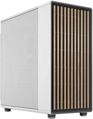 Fractal North XL E-ATX Mid Tower Computer Case, Mesh Side Panel, 3x Aspect 140mm PWM Included, Up to 420mm Radiator 9x Fans Support, Dust Filters, Type-C, 2x USB 3.0, White | FD-C-NOR1X-03