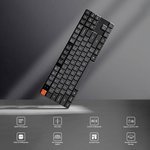 Keychron K1 Max QMK/VIA Wireless Custom Mechanical Keyboard, Red Linear Low-Profile Gateron Switch, 80% TKL Size, Tri-Mode Connectivity (2.4GHz, BT, Wired), English-Arabic Layout, Black | K1M-H1-AR