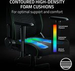 RAZER Iskur V2 X Gaming Chair, Built-in Lumbar Support, 2D Padded Armrests, 50mm Casters, Wide Seat Base, 152Â° Back Angle, 4-Class Gas Lift, 136kg Max Weight, Fabric Finish, Black | RZ38-05310100-R351