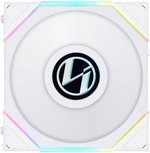 Lian Li Uni Fan TL 120 Reverse Blade Case Fan, 1.6" LCD, 120mm Fan Size, 1900 RPM Fan Speed, 54.3 CFM Airflow, PA66 / PBT Materials, Fluid Dynamic Bearing, Single Pack, White | G99.12RTLLCD1W.00