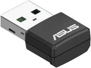 ASUS USB-AX55 Nano AX1800 Dual Band WiFi 6 USB Adapter, 1.8 Gbps Data Transfer Rate, 5GHz Frequency Band, OFDMA / MU-MIMO Ultra-high Efficiency, WPA3 Security, Black | 90IG06X0-MO0B00