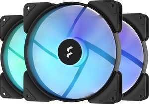 Fractal Design Aspect 14 RGB PWM Fans, 140mm Fan Size, Wide 500-1700 RPM Range , 20 - 78 CFM Airflow, PWM Control with Wide RPM Speed Range, Black Frame - 3 Pack | FD-F-AS1-1407