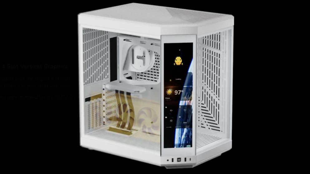 HYTE CASE Y60 WITH LCD SCREEN GAMING PC BUILD 