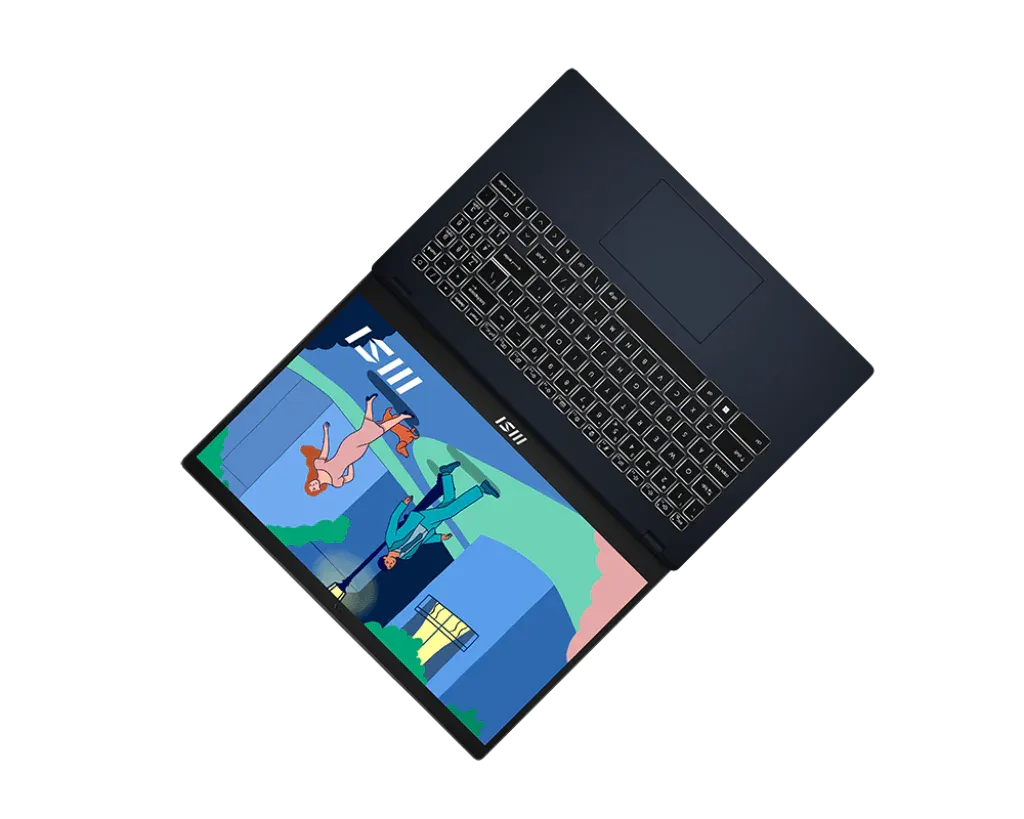 MSI MODERN 15 B12M 9S7-15H112-495 | Intel i3 1215U, 8GB RAM, 256GB SSD, 15.6" FHD IPS, Intel Graphics, Win11 Home, Eng-Arab K/B, Black