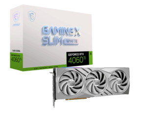 MSI GeForce RTX 4060 Ti Gaming X Slim White 16G VGA