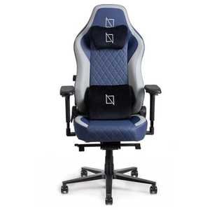 Navodesk APEX Cloud Leather Ergonomic Gaming Chair, 155Â° Reclining High Back Chair, 4D Metal Armrest, Magnetic Memory Foam Headrest, Lumbar Support, 60mm Castors, Deep Blue | B0CCYVMSMV