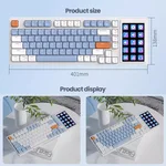 AJAZZ AKP815 Wired Keyboards Programmable Mechanical Keyboard 81 Keys