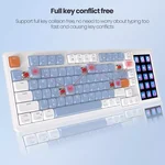 AJAZZ AKP815 Wired Keyboards Programmable Mechanical Keyboard 81 Keys