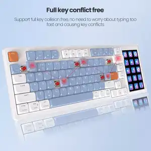 AJAZZ AKP815 Wired Keyboards Programmable Mechanical Keyboard 81 Keys