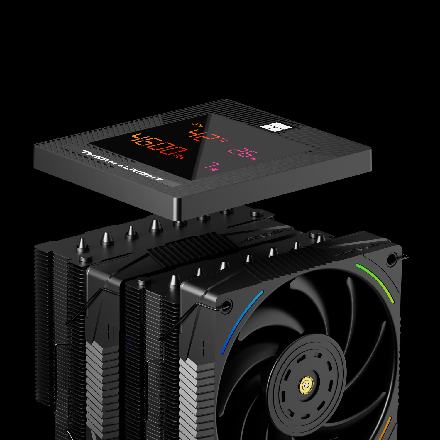 Thermalright Phantom Spirit 120 Digital EVO Air cooler Black Intel:LGA115X/1200/1700/1851 AMD:AM4/AM5